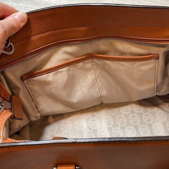 Michael Kors Brown Sophie Satchel Convertible Bag - Picture 4 of 12